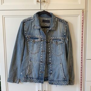 BlankNYC studded jean jacket Size M